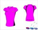 Lincolnshire Hockey Umpires Style Women's Pink Black Polo Shirt